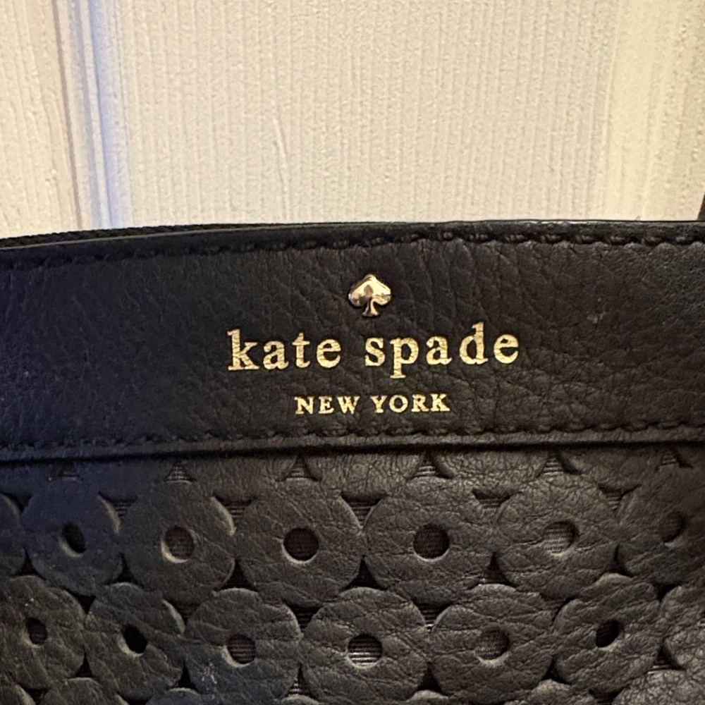Kate Spade Black Mercer Isle Sloane Leather Satchel Crossbody Bag - Picture 2 of 14